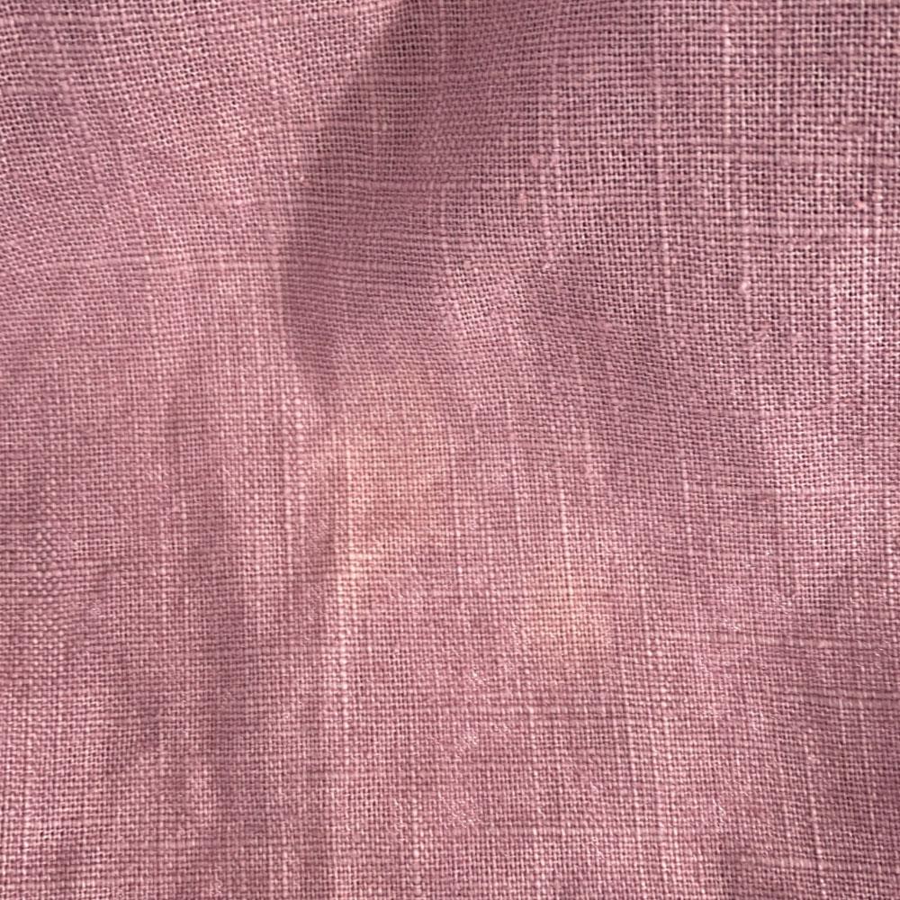 Regency Works British Linen Short Sleeve Shirt Long Dress L Purple Women Used