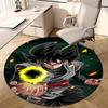 1pc Dragon Ball Z Goku Black Hair Round Carpet - Cartoon Design Chair Mat for Office Home Decor, Festival Gift, All Seasons, Offices, Living Rooms