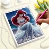 Disney Ariel DIY Pearl Artwork Jewelry Designed for Ariel A Handmade Gift Suitable for Wall Decoration, Suitable for Both Home and Office Environments