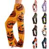 Women's Pajama Pants with Drawstring Halloween Print Relaxed Fit for Casual