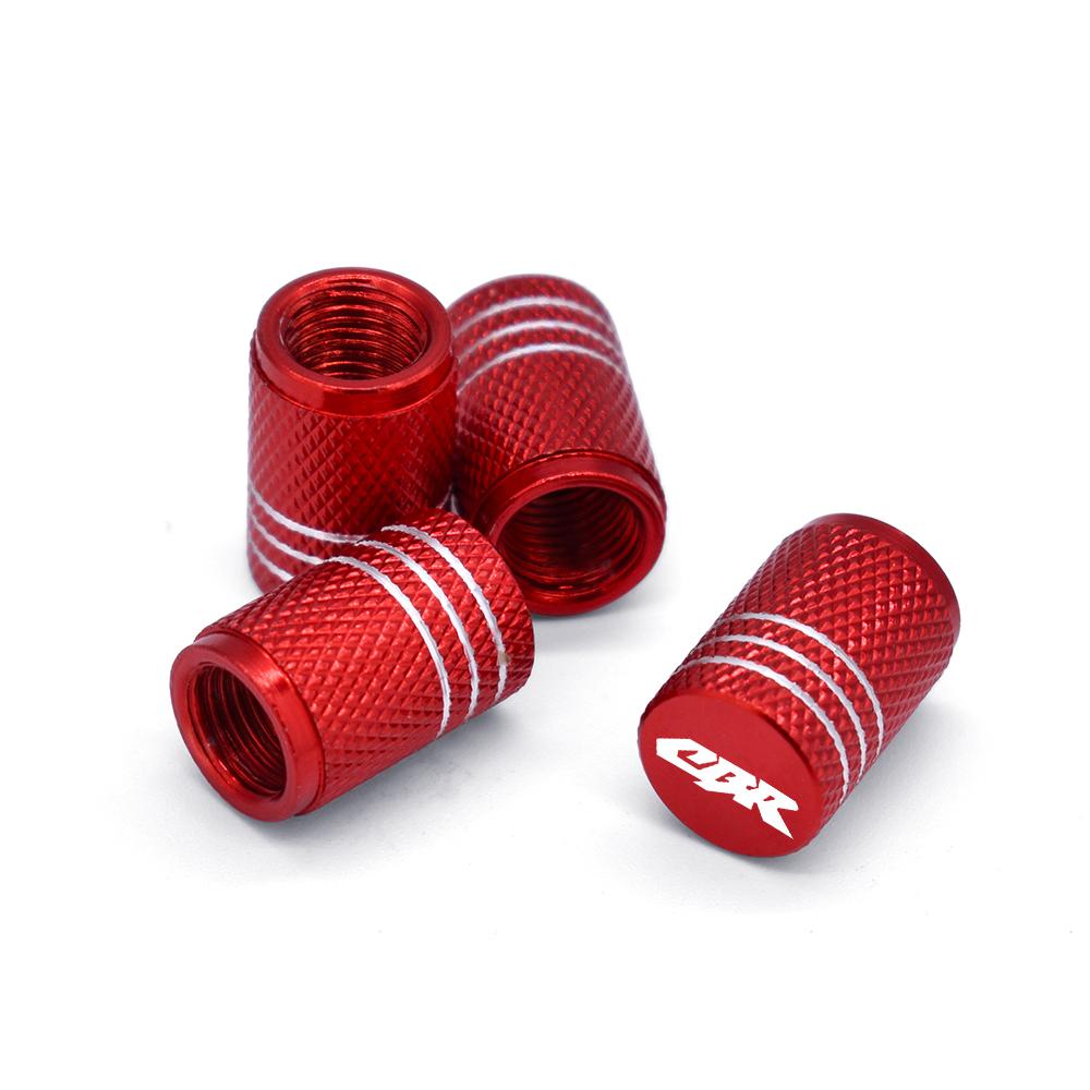 CBR Motorcycle Tire Valve Air Port Stem Cover Cap Plug CNC Aluminum Accessories For Honda CBR125 250 250R CBR600 F2 F3 F4 F4i