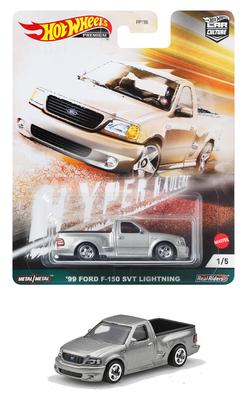 Hot Wheels Car Culture Hyper Haulers '99 Ford F150 SVT Lightning GRJ88 Grey