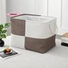 M-40x30x30CM Sundries Sorting Basket Linen Folding Storage Box Home Supplies Organizer for Socks Underwear Baby Toys