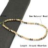 New In Men Natural Wood Necklace 19 Inch Short Collar De Hombre Vintage Irregular Stone Colar Neck Accessories Choker Collier