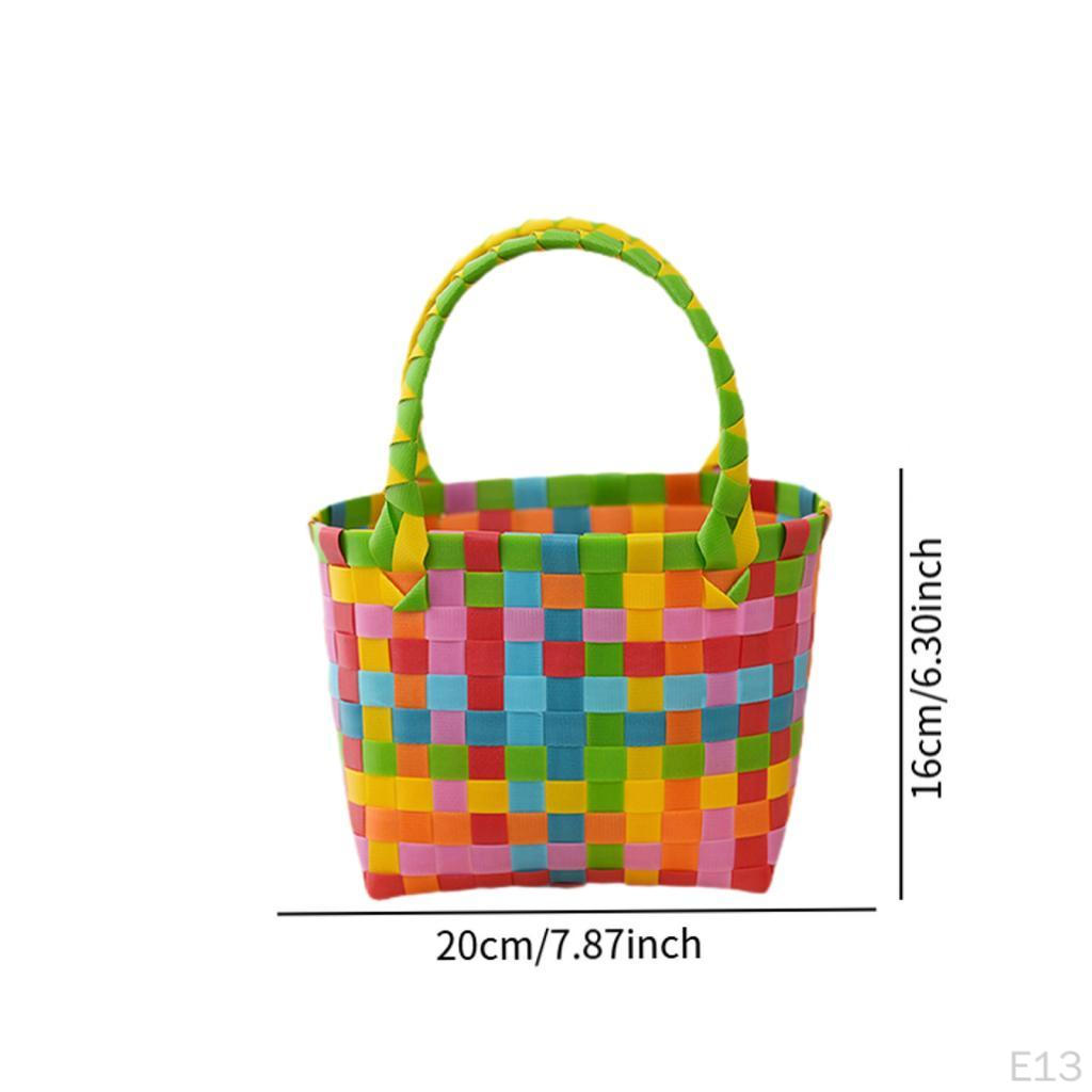 Breathable Woven Summer Handbag, Ideal for Beach, Picnics, Shopping, Vacation Or Travel