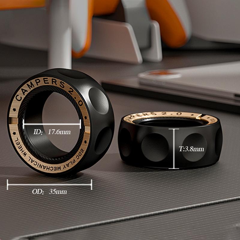 Magnetic Ring for Stress Relief Anti-Anxiety Fidget Toy Spinner for Adults Cool Gadgets for Men Birthday Gift