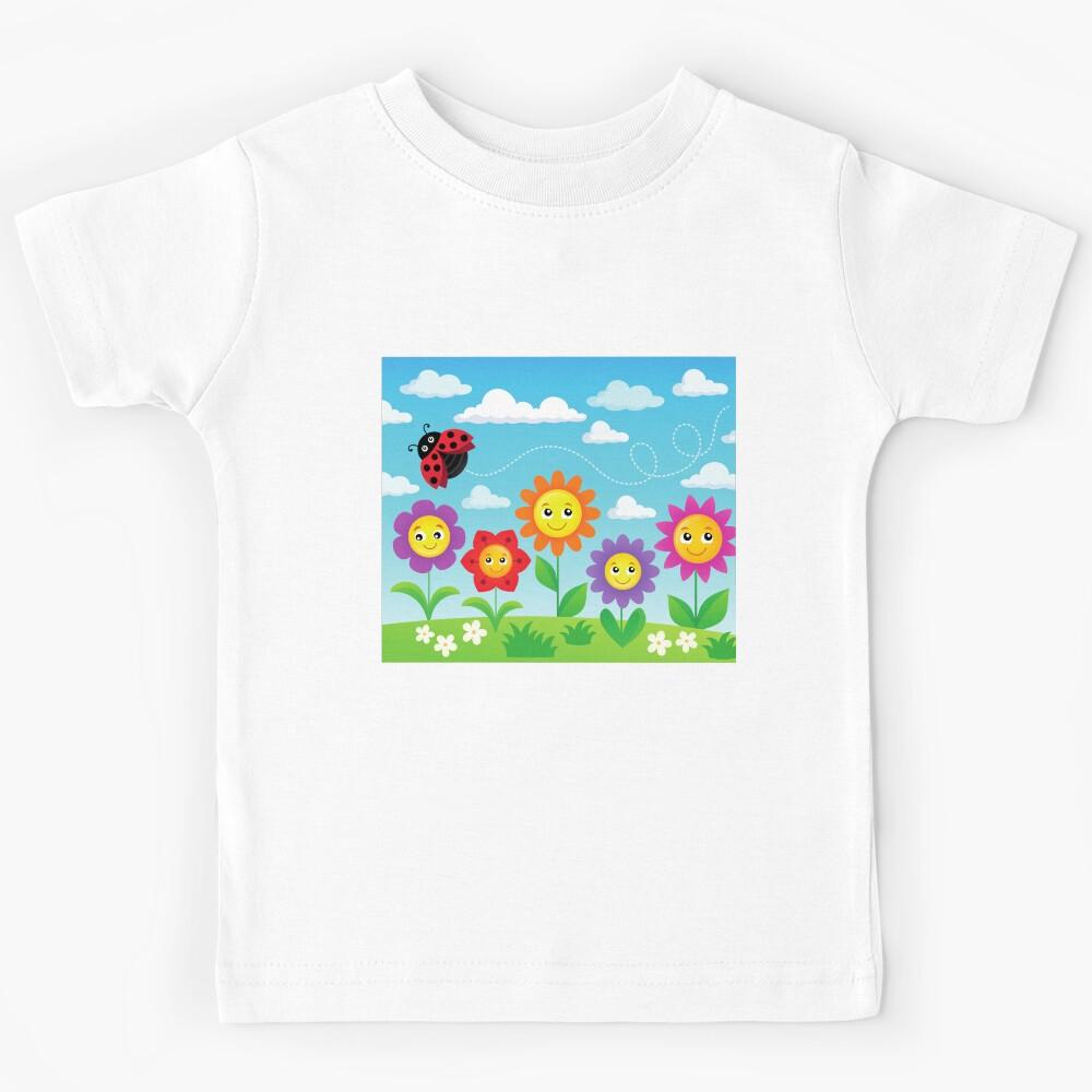 ladybug, ladybug pattern, ladybug landscapes Kids T-Shirt 150