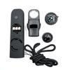 Camping, Camping, Seven In One Multi-Functional Portable Survival Whistle With Led Light, Thermometer, Compass, Magnifying Glass
