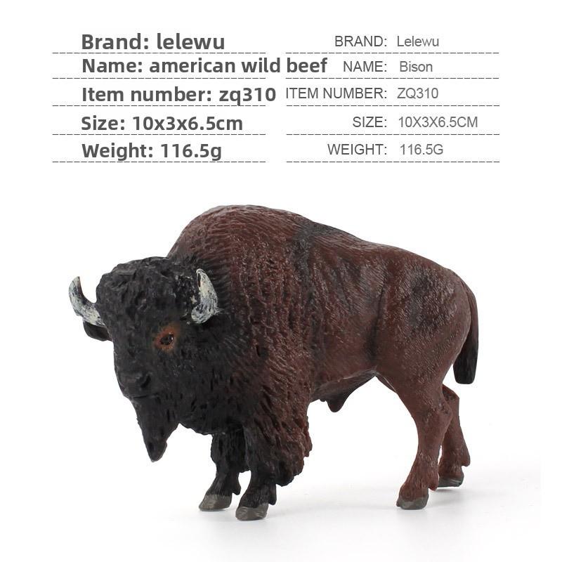 Simulated Deer Eagle Bull Bear Crocodile River Otter Wildlife Model Ornament For Collectors