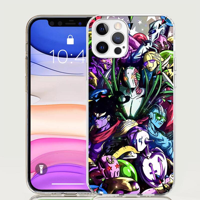 JoJo's Bizarre Adventure Hot Anime Phone Case For iPhone 17 Air 16 15 Plus 11 14 Pro Max 13 Mini 12 7 8 + SE Pattern Art Customi