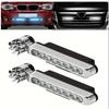 2 pezzi Auto ad Energia Eolica Luce Diurna a LED Illuminazione Ausiliaria Lampada a Ventola Rotante Fari Diurni per Automobili Decorativi