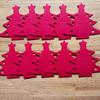 Festive Dining Table Accessories Felt Utensil Holders Festive Christmas Tree Shaped Felt Cutlery Holders Mats for Holiday Table