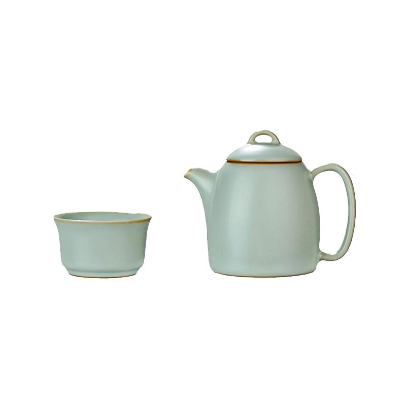 Zhou Zetang Jingdezhen Ru Ware Celadon Ceramic Tea Collection
