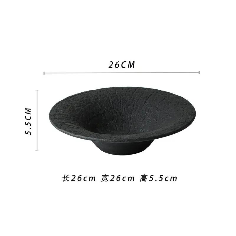 Ceramic Deep Bowl Fruit Plate Salad Bowls Soup Bowls Dining Plate Noodle Bowl Dessert Plates Snack Tray Dim Sum Dish Tableware