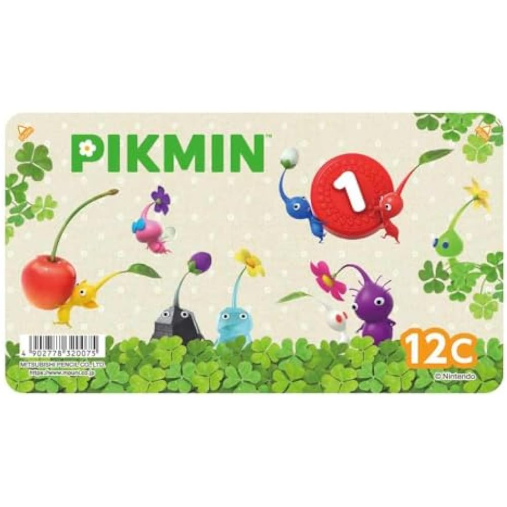 Pikmin [Zestaw Papierniczy] Papierniczy Zestaw 6 Sztuk Mitsubishi Pencil Przygotowanie do Szkoły Stati...