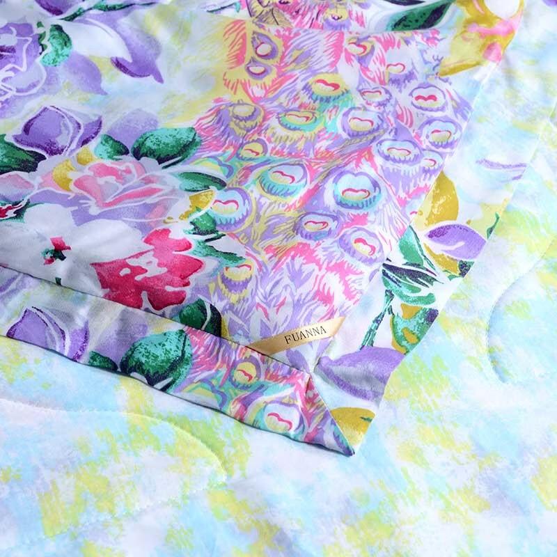 FUANNA Printed Antibacterial Summer Quilt