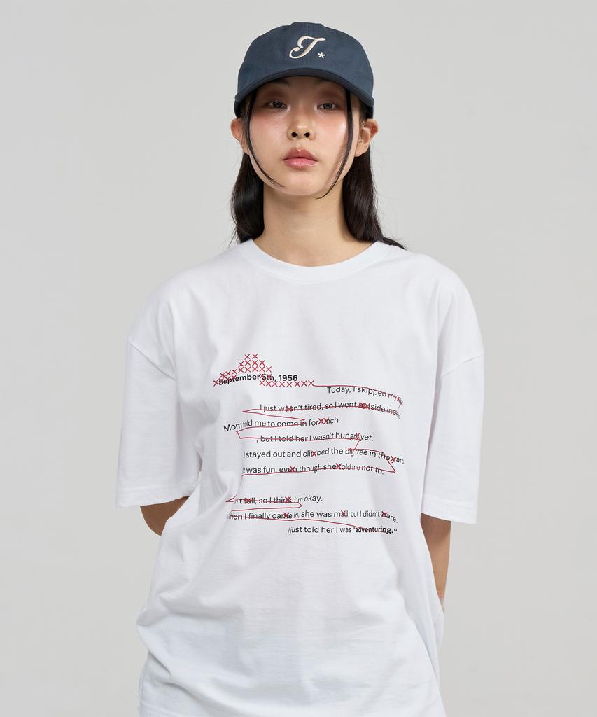 JUAN HOMME Septanbur Diary Half Sleeve (White)