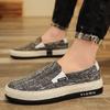 Hot Sale Men's Loafers Linen Breathable Casual Flats Shoes Men Espadrilles Slip-on Canvas Shoes Man Fisherman Driving Footwear