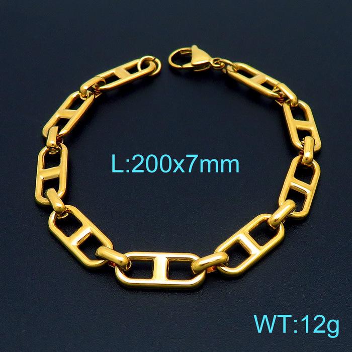 Trendy Stainless Steel Figaro Chain Bracelet & Necklace Set - Simple, Versatile Jewelry Accessory