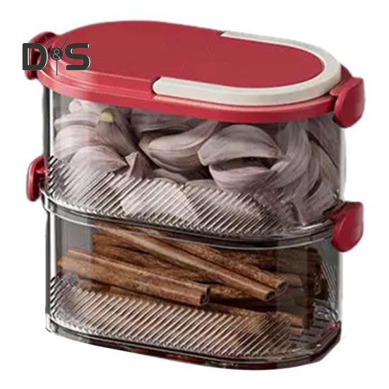 Spice Storage Box Seasoning Jar Food Grade BPA Free Large Capacity Transparent Stackable Sealed Spice Organizer