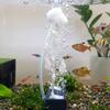Ornamenti per Acquario Teschio Danzante Pesce Stampato 3D Azionato ad Aria Scheletro Ossigenante Mobile Acquario