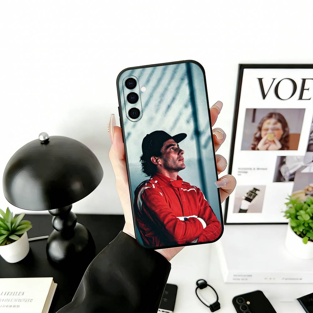 

Racing Driver A-Ayrton S-Senna Phone Case For Samsung Galaxy A73,A72,A71,A70,A53,A52,A51,Others Soft Black Cover Samsung a32 4g