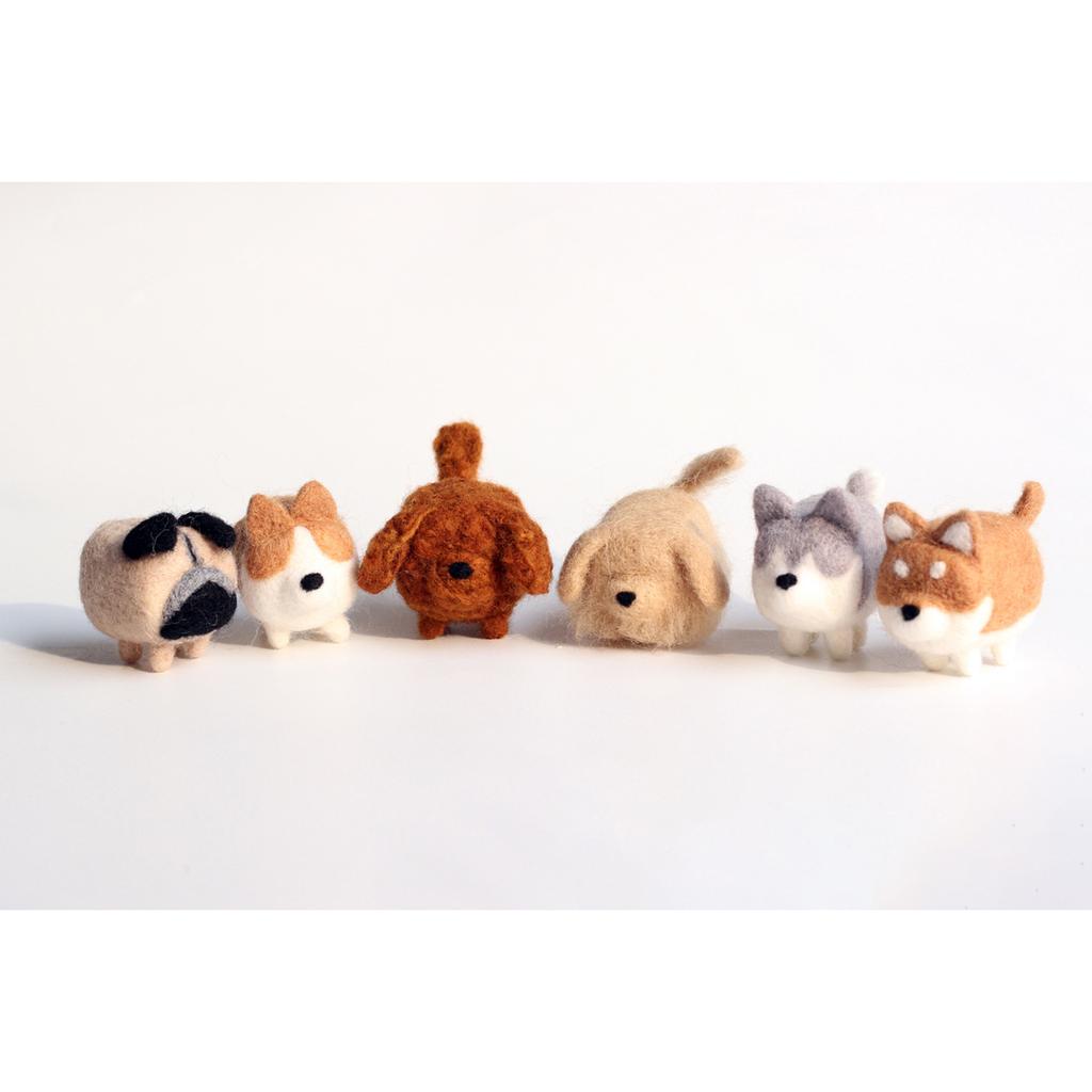Wool Neddle Felting Poke Wool Handmade DIY Cat Dog Animal Material Bag For Beginner Diy Wool Needle Felting Craft Accessories