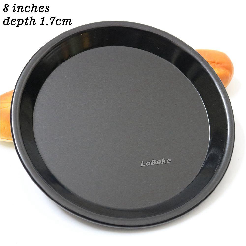 6, 7, 8, 9, 10 inches 1.6-1.9cm depth nonstick coating aluminium round shape pizza pans stones set pie pancake cheesecake mold