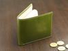 ABIES Japanese Tochigi Leather Cowhide Bifold Green Wallet,