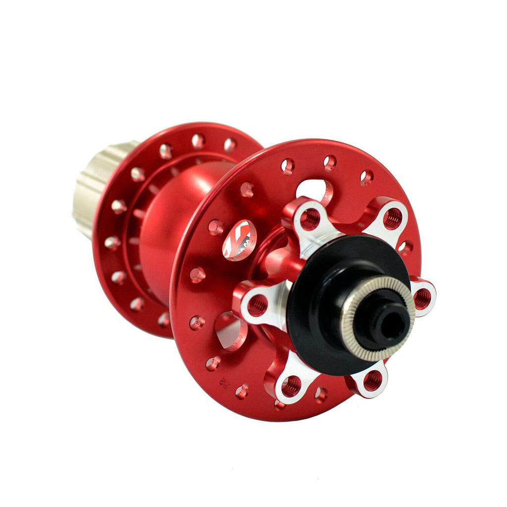 NOVATEC D791SB D792SB MTB 32 Hole Disc Hubs NA2354 + w/Skewers,1 Pair, Red,