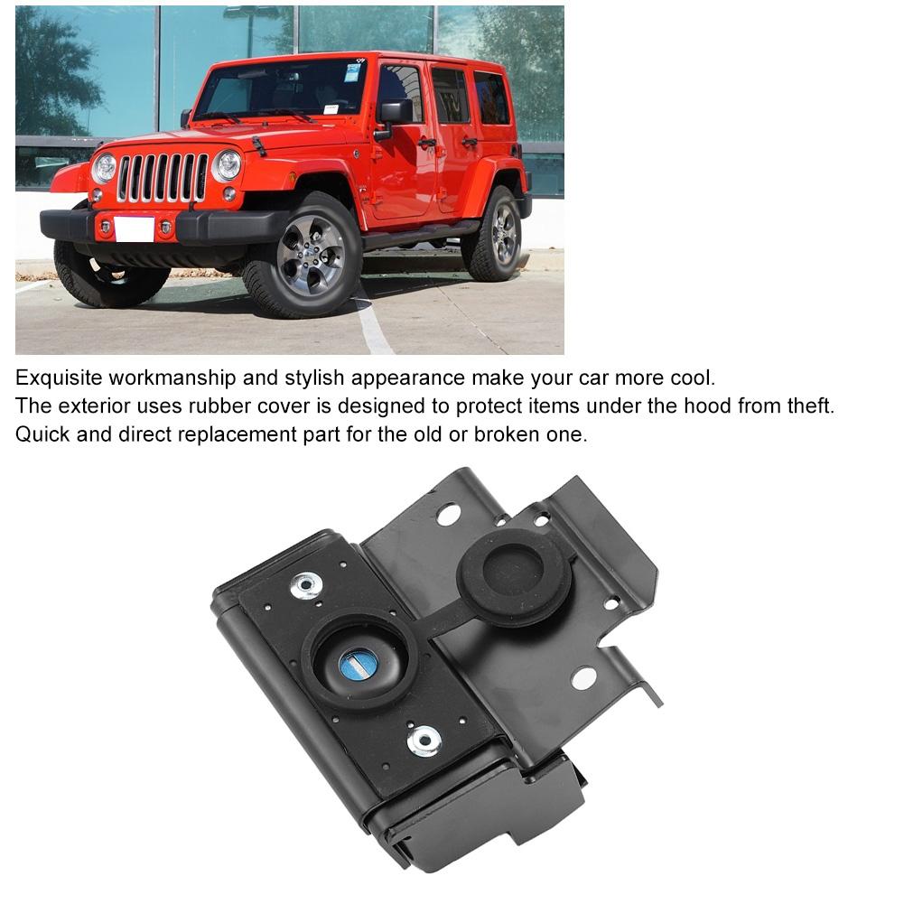 Car Bonnet Hood Lock Latch Catch Fit for Jeep Wrangler JK & Unlimited 2007 2017