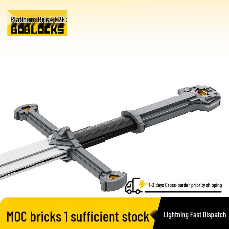 Lord of the Rings King's Sword Building Block Model - Creative Toy with Small Particles (MOC-140605)