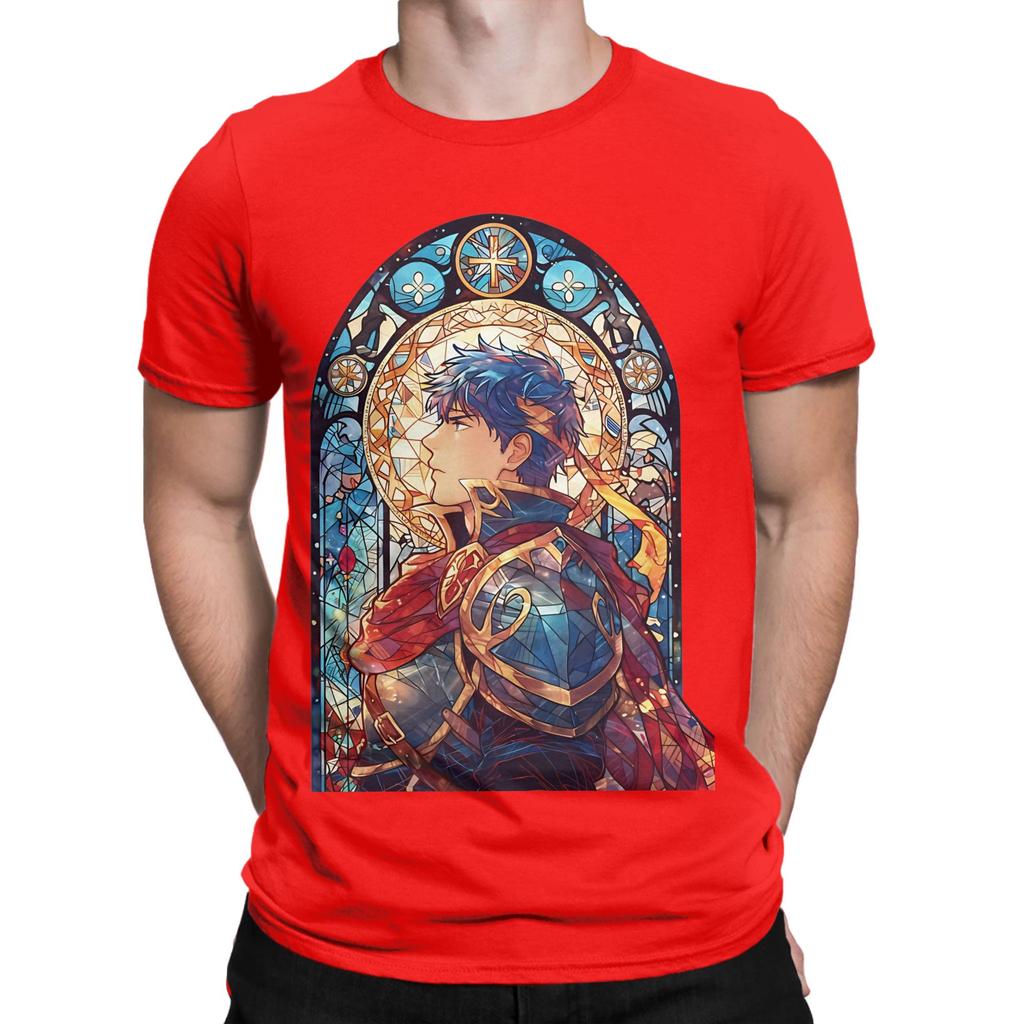 Fire Emblem Stained Glass Ike Novelty Graphic 100 Cotton TShirt Fire Emblem Tees Tops For Unisex