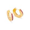 CHHC Zircon Circle Earrings for Women: High-End Unique Design Ear Cuffs for a Luxurious, Niche Style - Middle East Inspired