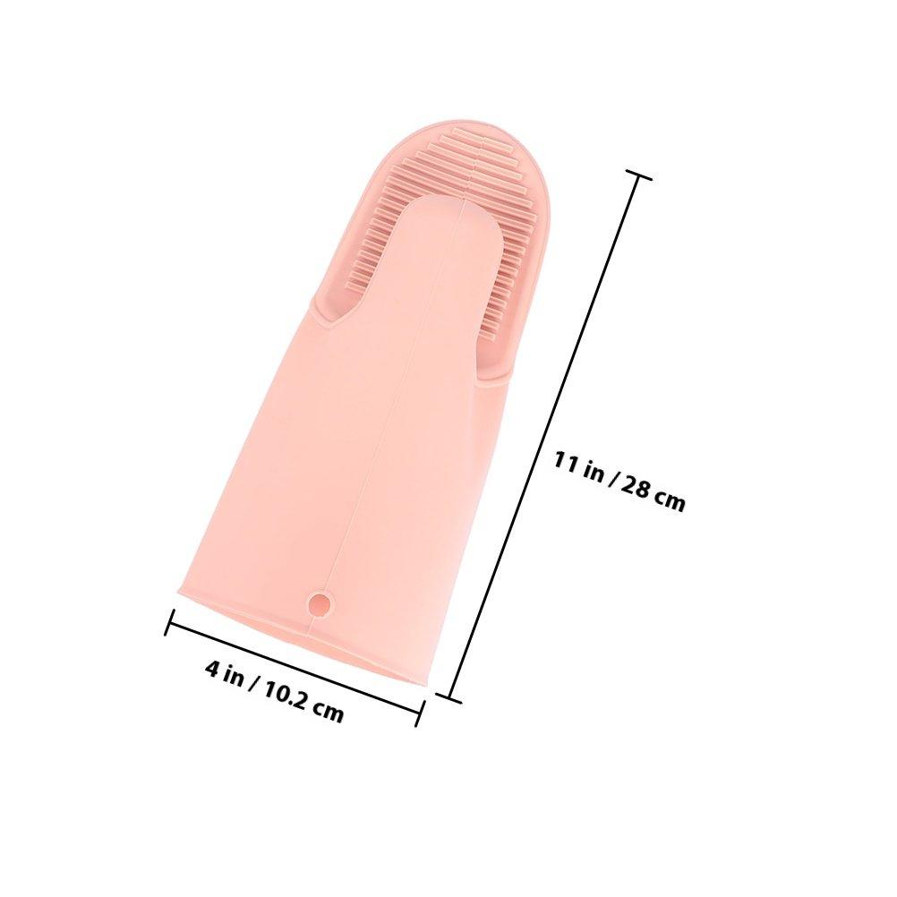 2Pcs Heat Resistant Silicone Oven Gloves Non Slip Kitchen Baking Mittens Thickened Protection Nordic Design Microwave Oven Grill