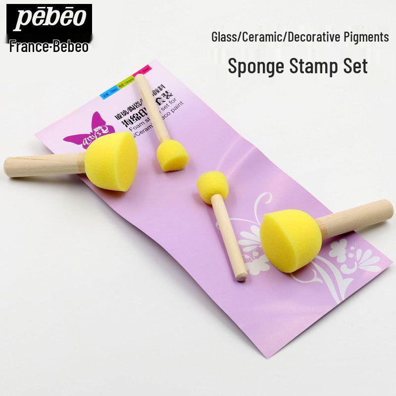 Children's Painting Sponge Brush Set: Doodling Stamps, Rollers, Cylinders, and DIY Art Tools for Early Education.