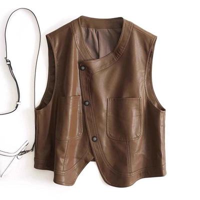 Weste für Damen Herbst Winter Ärmellose Oberteile Weste Verdickt Lässig Rundhals Weste