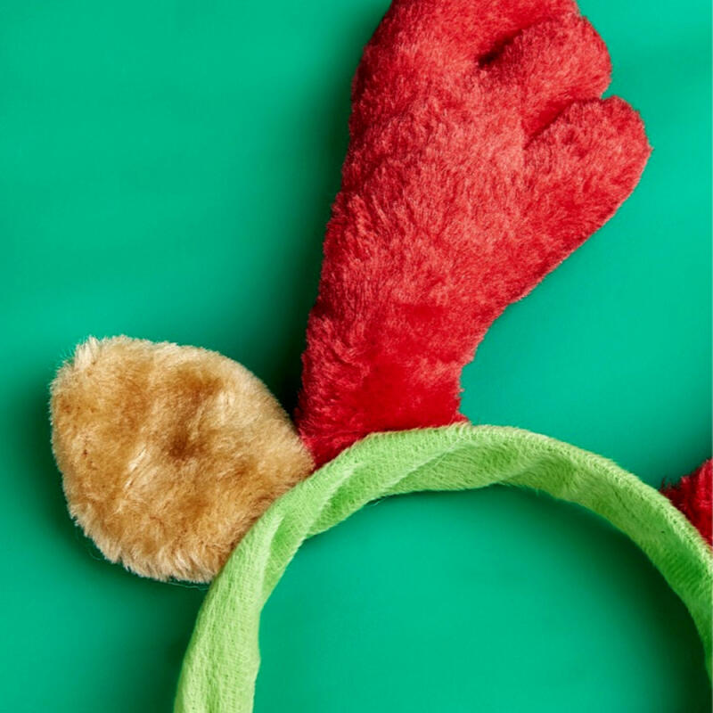 Santa Puppy Rudolph Headband