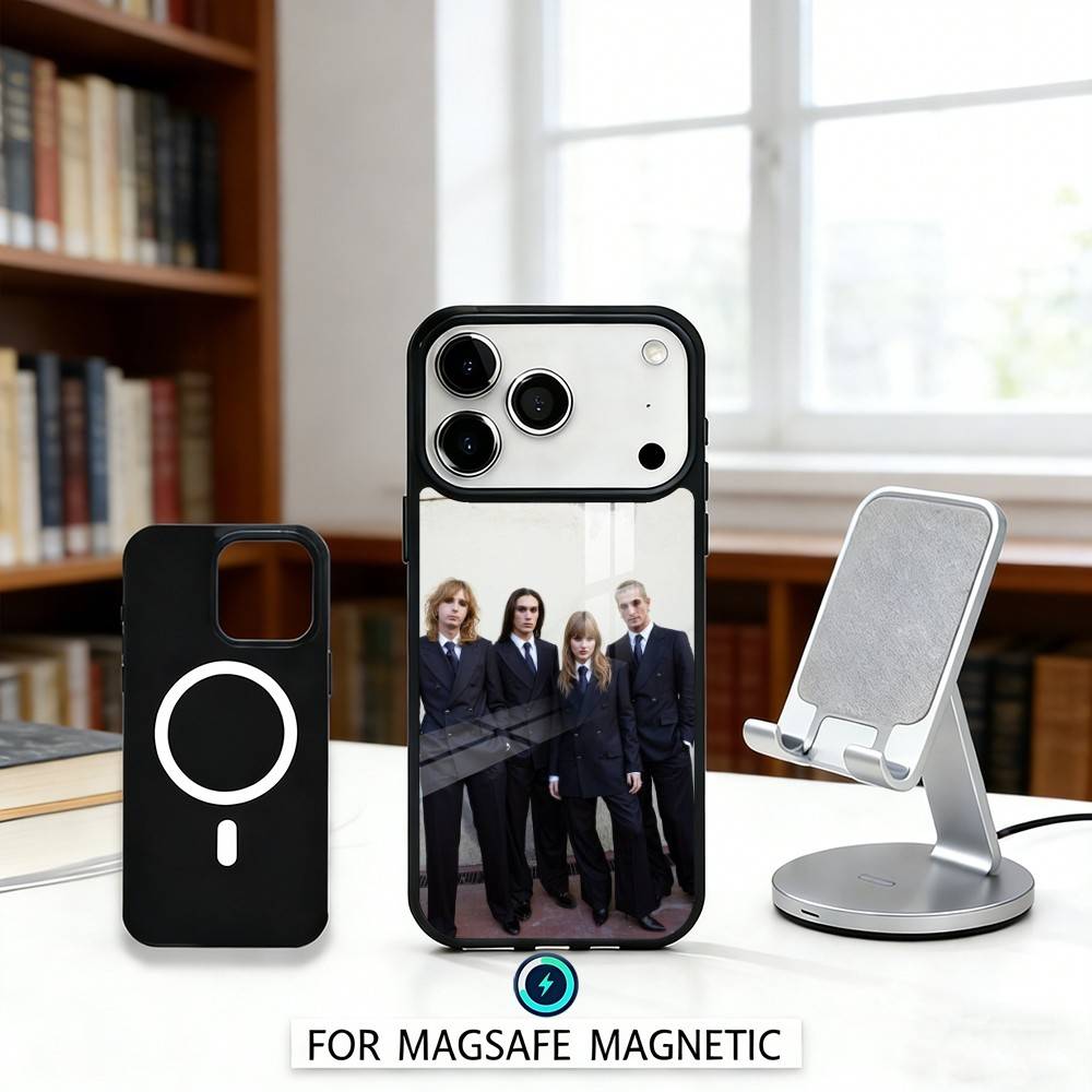 M-Maneskin Damiano David Phone Case For iPhone17,16,15,14,13,12,Pro,Max,Magnetic For Magsafe Wireless Charging