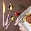 Popular Stainless Steel Cutlery Set 24 Pieces Gift Box Household Knives Forks  Spoons Kitchen Household