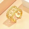 Unisex Geometric Wide Band Open Ring - Cross-border Style
