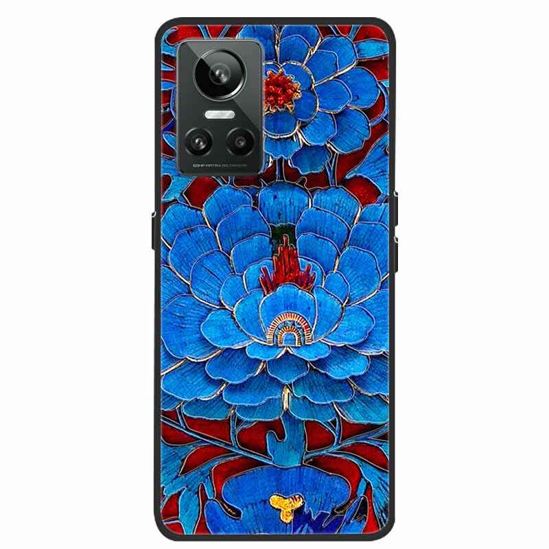 For Realme GT Neo3 5G Case 3D Flower Emboss Soft Silicone Phone Back Cover Case For OPPO Realme GT Neo2 Neo 3 Coque for Bumper