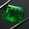 10 Carat Natural Colombian Emerald Green CERTIFIED Loose Gemstone Emerald Cut A-3518a