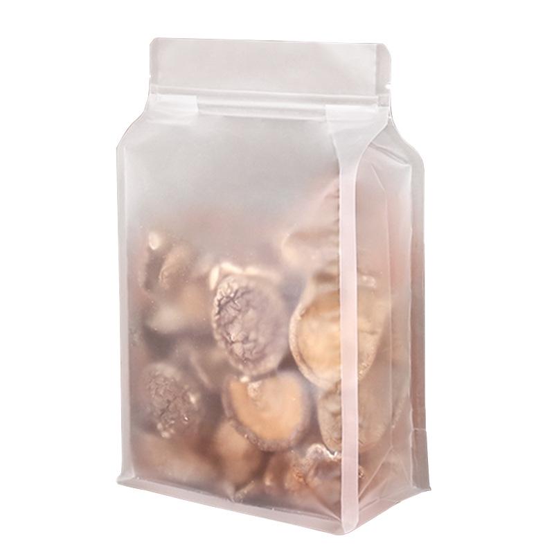 Eight-Sided Frosted Transparent Self-Sealing Thick Bag for Large Dried Fruit Storage