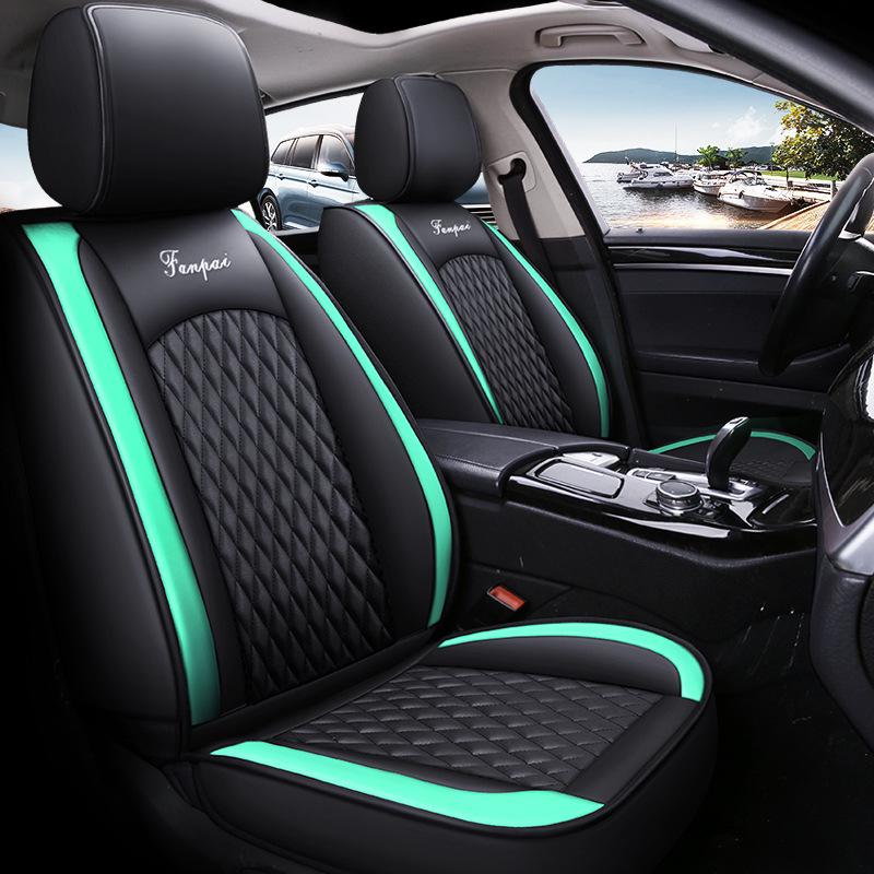 4-Season 3D Full Surround Leather Car Seat Cushion Cover for Sedan