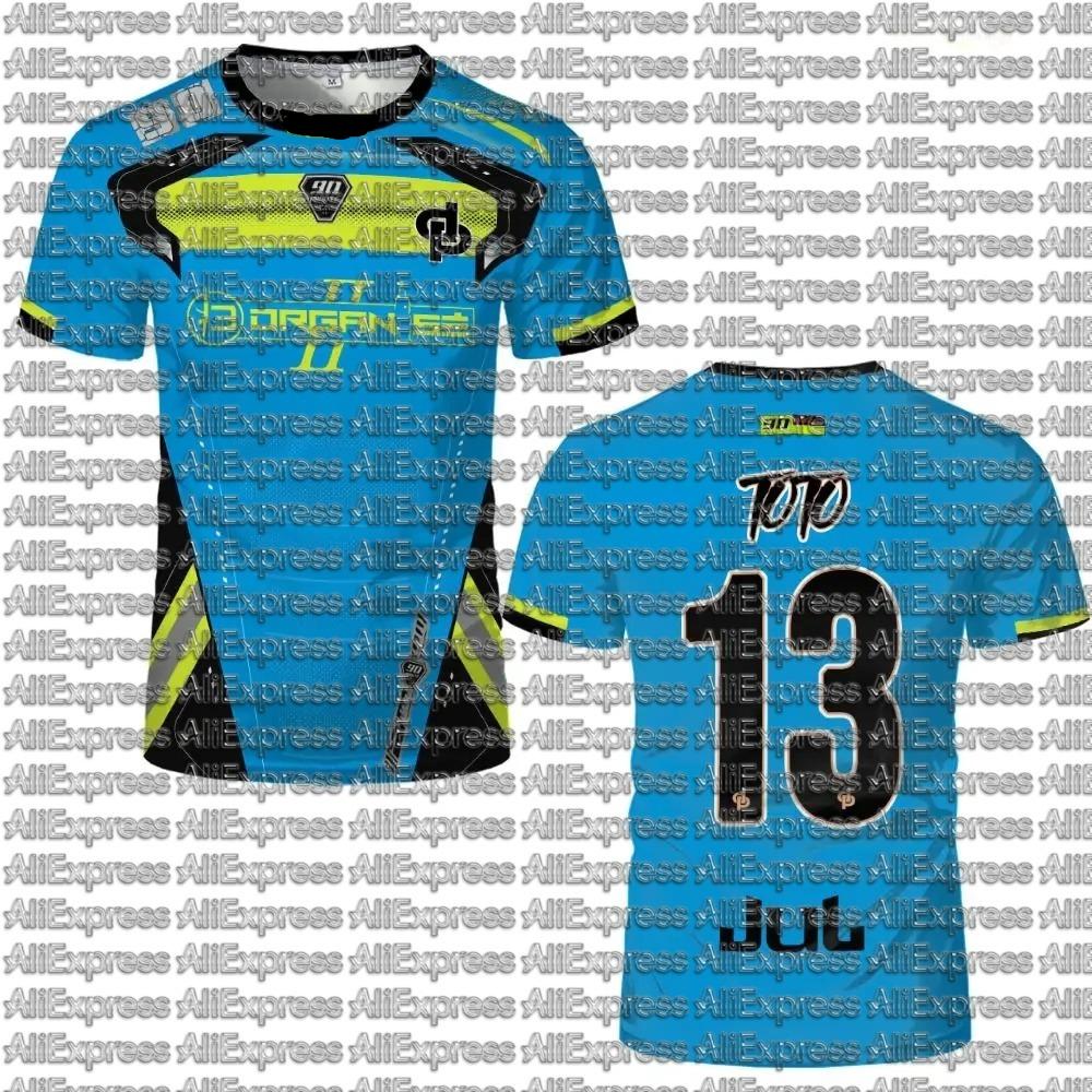 New JUL Marseille Rap Printed Jersey Hip Hop Football T-shirt Training Unisex Children's 3D Pink