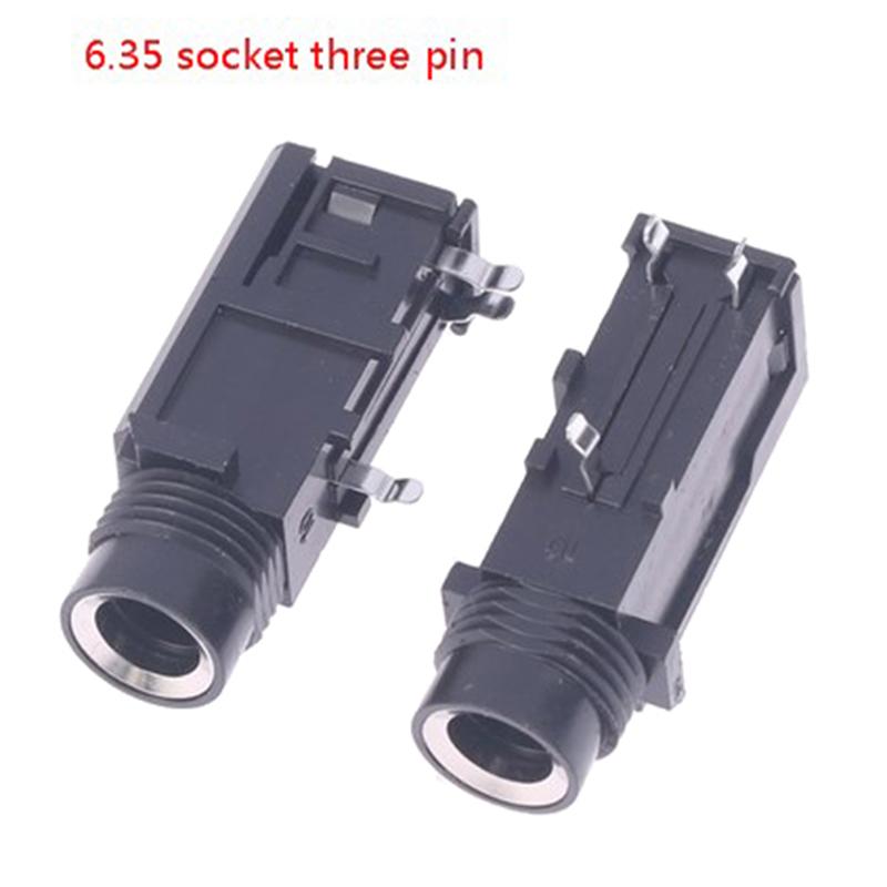 

2 шт. 6,35 мм аудиоразъем 3-контактный стерео аудиоразъем микрофонная сварочная линия