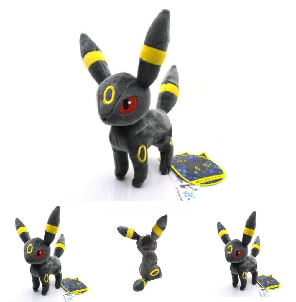 Premium Grau Pokemon Evoli Nachtara Weiches Plüschtier Puppe Für Kinder Und Sammler
