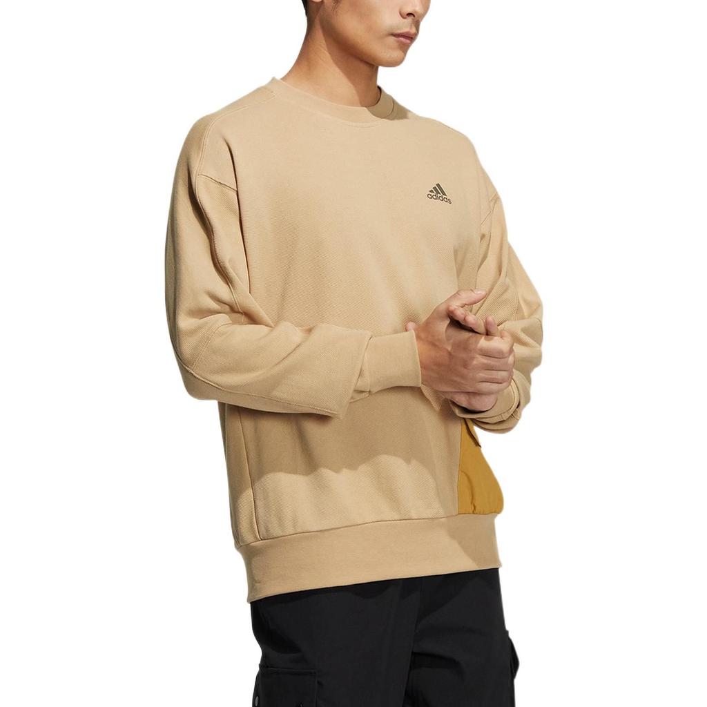 adidas Sweatshirts Men's Khaki Crew Neck Moderate Regular HP1382