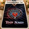 Flannel BlanketBon Jovi Custom Name Text Personalized Soft Warm Throw Blanket Home Decor Gift